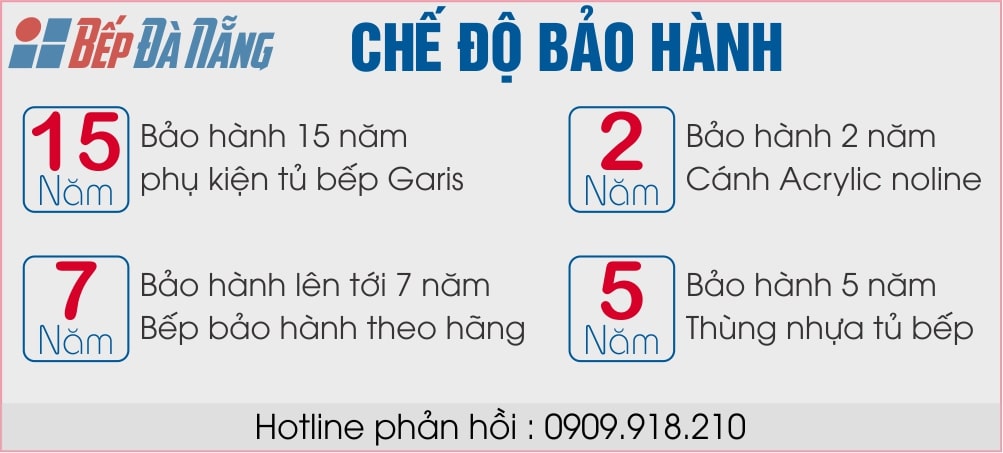 Chế độ bảo hành tủ bếp và các thiết bị phụ kiện tủ bếp tại Bếp Đà Nẵng Chế độ bảo hành tủ bếp và các thiết bị phụ kiện tủ bếp tại Bếp Đà Nẵng