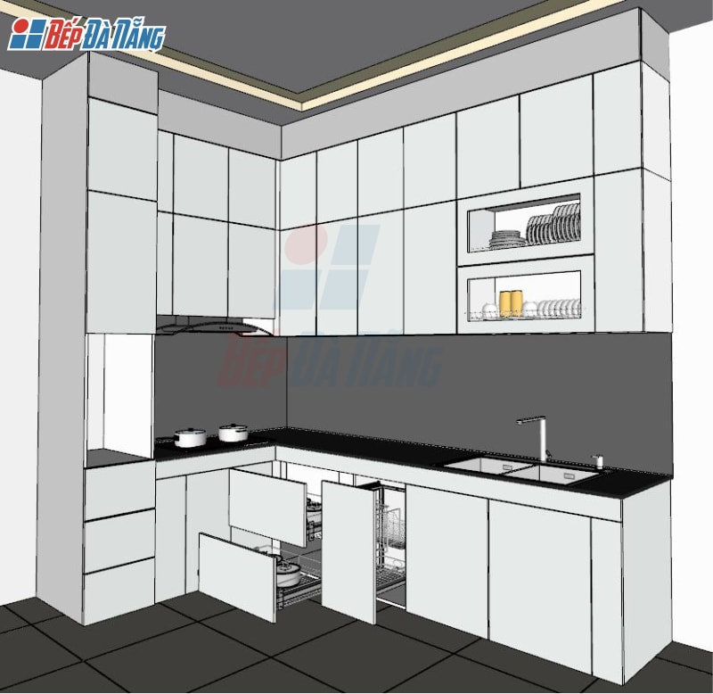 Nên thiết kế tủ bếp và các chức năng tủ bếp trước khi thi công Nên thiết kế tủ bếp và các chức năng tủ bếp trước khi thi công