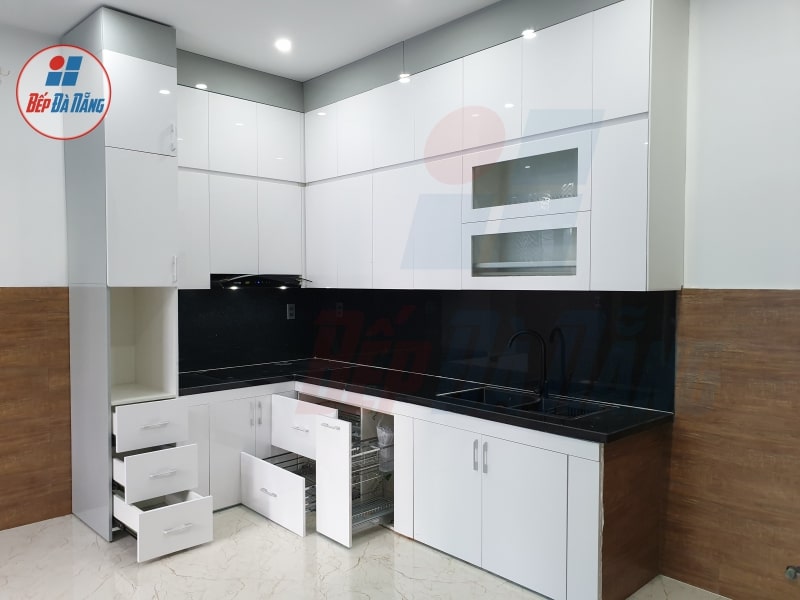 Tủ bếp acrylic An Cường thi công bởi Bếp Đà Nẵng Tủ bếp acrylic An Cường thi công bởi Bếp Đà Nẵng