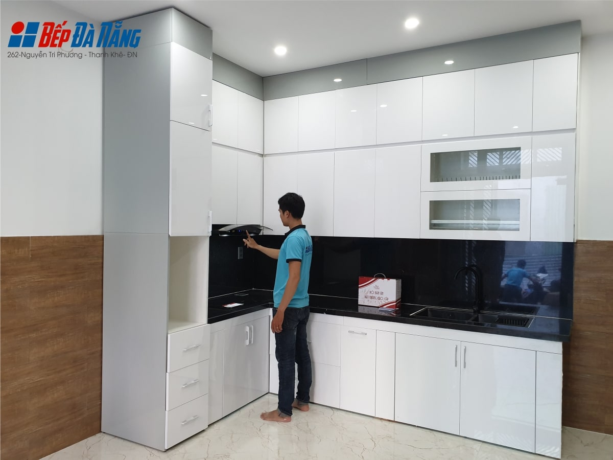 Sản phẩm tủ bếp hoàn thiện theo ý tưởng của khách hàng ,
